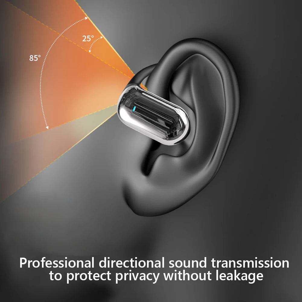 BT 5.3 AI Translation Earbuds with Ear Hook Translator Headphones Open Ear Headphones for Running Fitness Learning Accessories