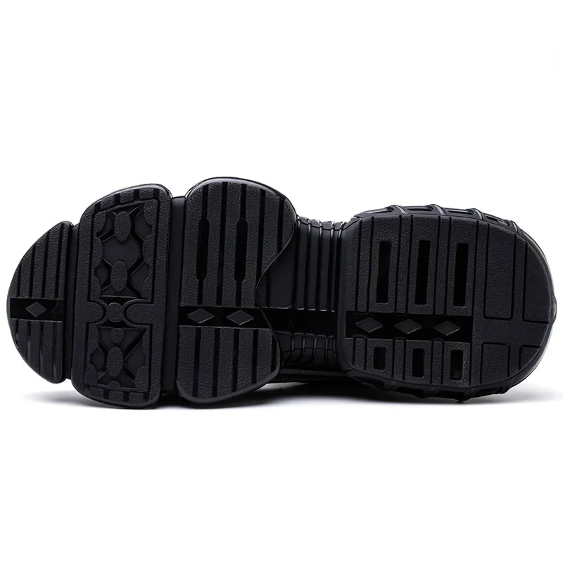 Indestructible Steel Toe Protective Safety Shoes Slip Resistant Abrasion Resistant Work Shoes Men Tough Comfortable Sneakers New