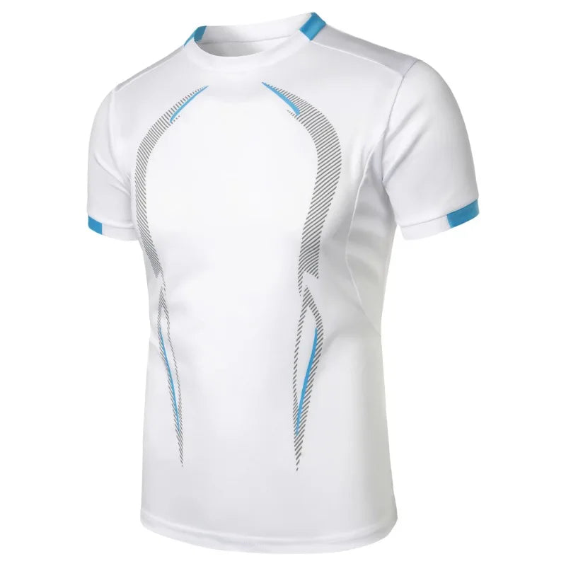 Summer Gym Breathable T Shirt Men Quick Drying Jogging Tops Men Lightweight Training Tees Fitness Tops Running Sweatwear