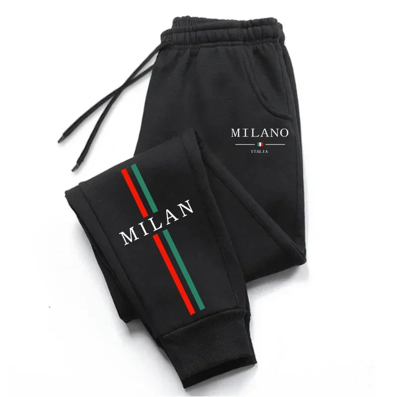 Fashion Print 2026 Spring Summer Men's Sweatpants Versatile Gym Comfort Soft Sports Casual Trousers Drawstring Hot Sales Jogging