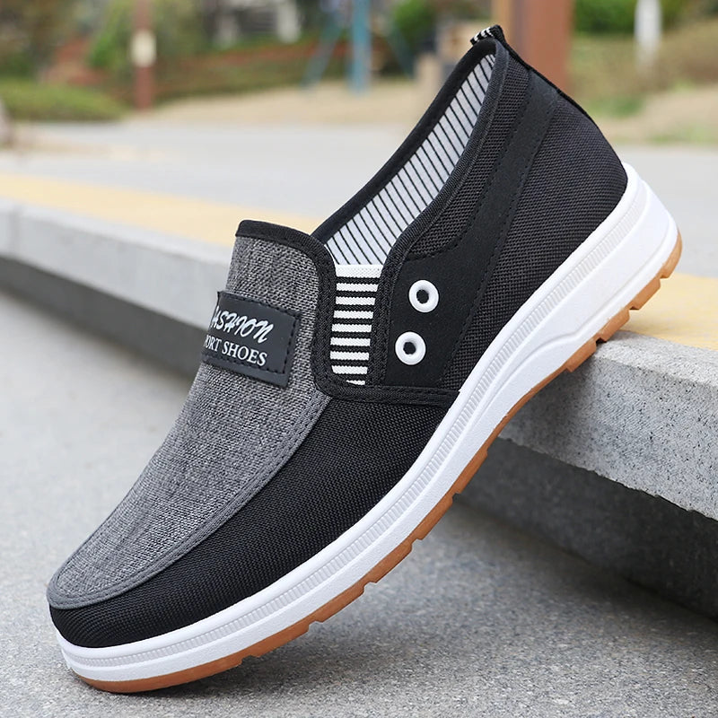 Men's Fashionable Solid Knitted Running Shoes - Lightweight, Breathable, and Non-Slip - Perfect Sports Shoes for Outdoor Adventures