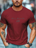 Men's summer 100 cotton fashionable casual loose solid color multi-color optional sports round neck short sleeved T-shirt top