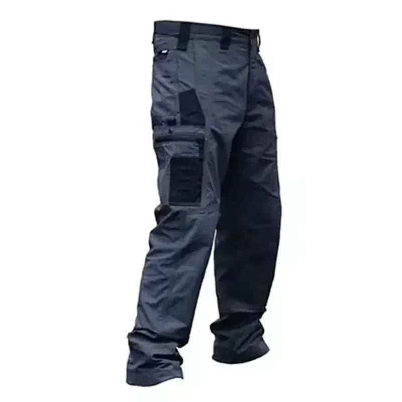 Men's Casual Tactical Pants Multi Pockets Work Trousers Male Outwear Straight Autumn Cargo Pants Spring Wear-resistant Trousers