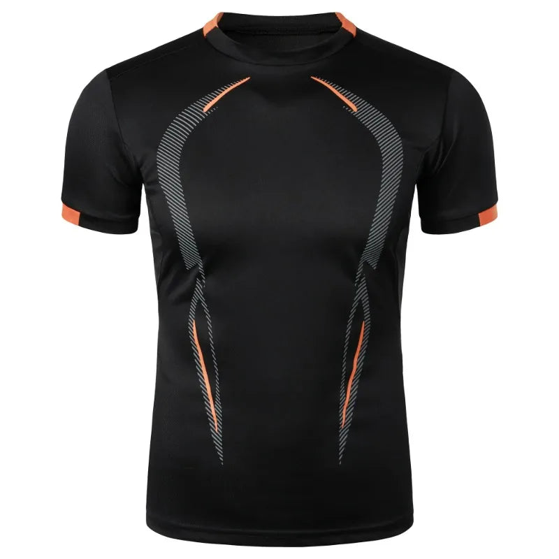 Summer Gym Breathable T Shirt Men Quick Drying Jogging Tops Men Lightweight Training Tees Fitness Tops Running Sweatwear