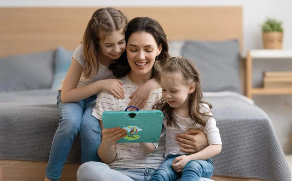 New 7 Inch 5G WiFi Kids Tablet For Study Education Quad Core 4GB RAM 64GB ROM WiFi Tablets With Portable Case For Children Gifts