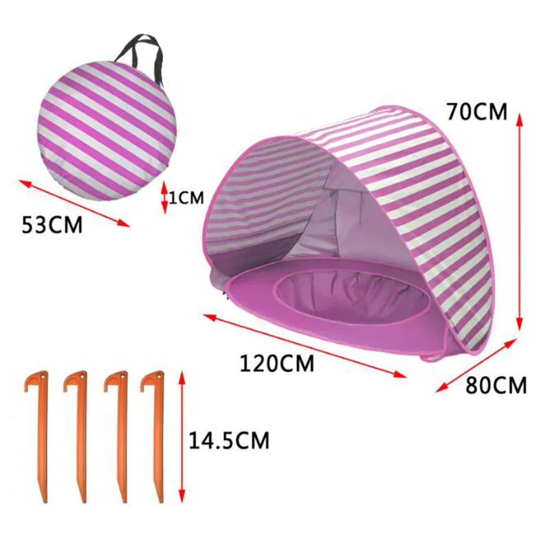 Baby Beach Tent Portable Shade Pool UV Protection Sun Shelter For Infant Outdoor Toys Child Swimming Pool Play House Tent Toys