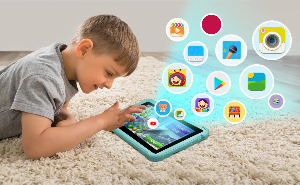 New 7 Inch 5G WiFi Kids Tablet For Study Education Quad Core 4GB RAM 64GB ROM WiFi Tablets With Portable Case For Children Gifts