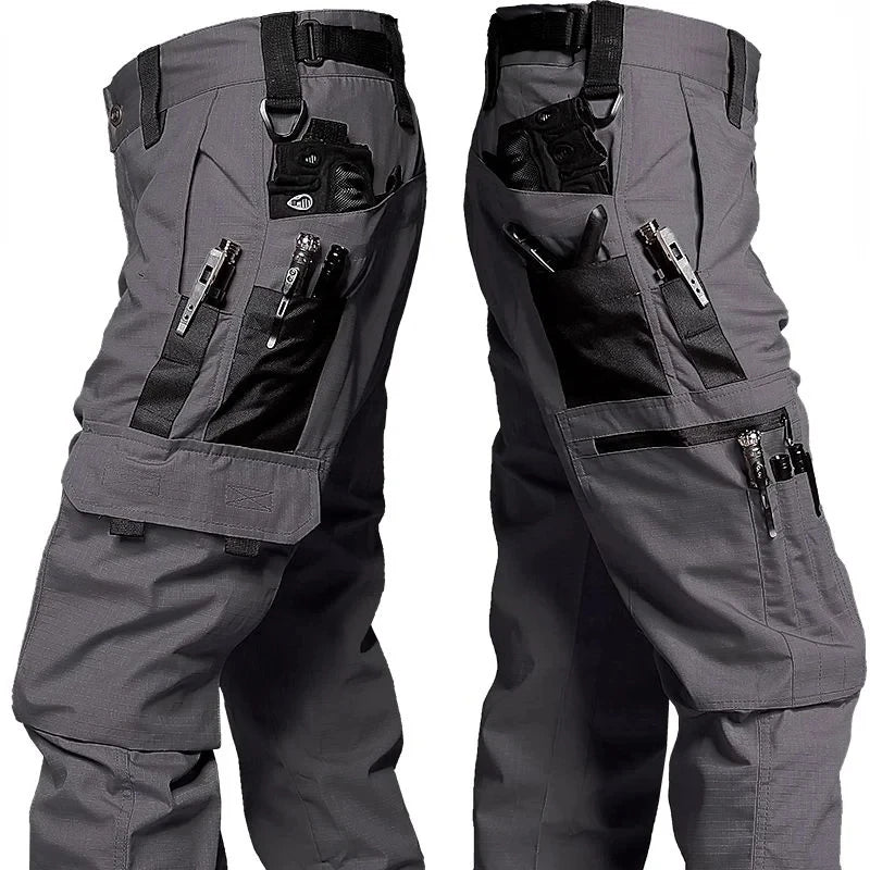Men's Casual Tactical Pants Multi Pockets Work Trousers Male Outwear Straight Autumn Cargo Pants Spring Wear-resistant Trousers