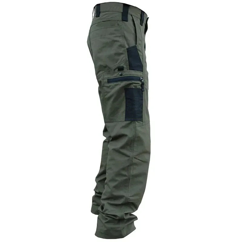 Men's Casual Tactical Pants Multi Pockets Work Trousers Male Outwear Straight Autumn Cargo Pants Spring Wear-resistant Trousers