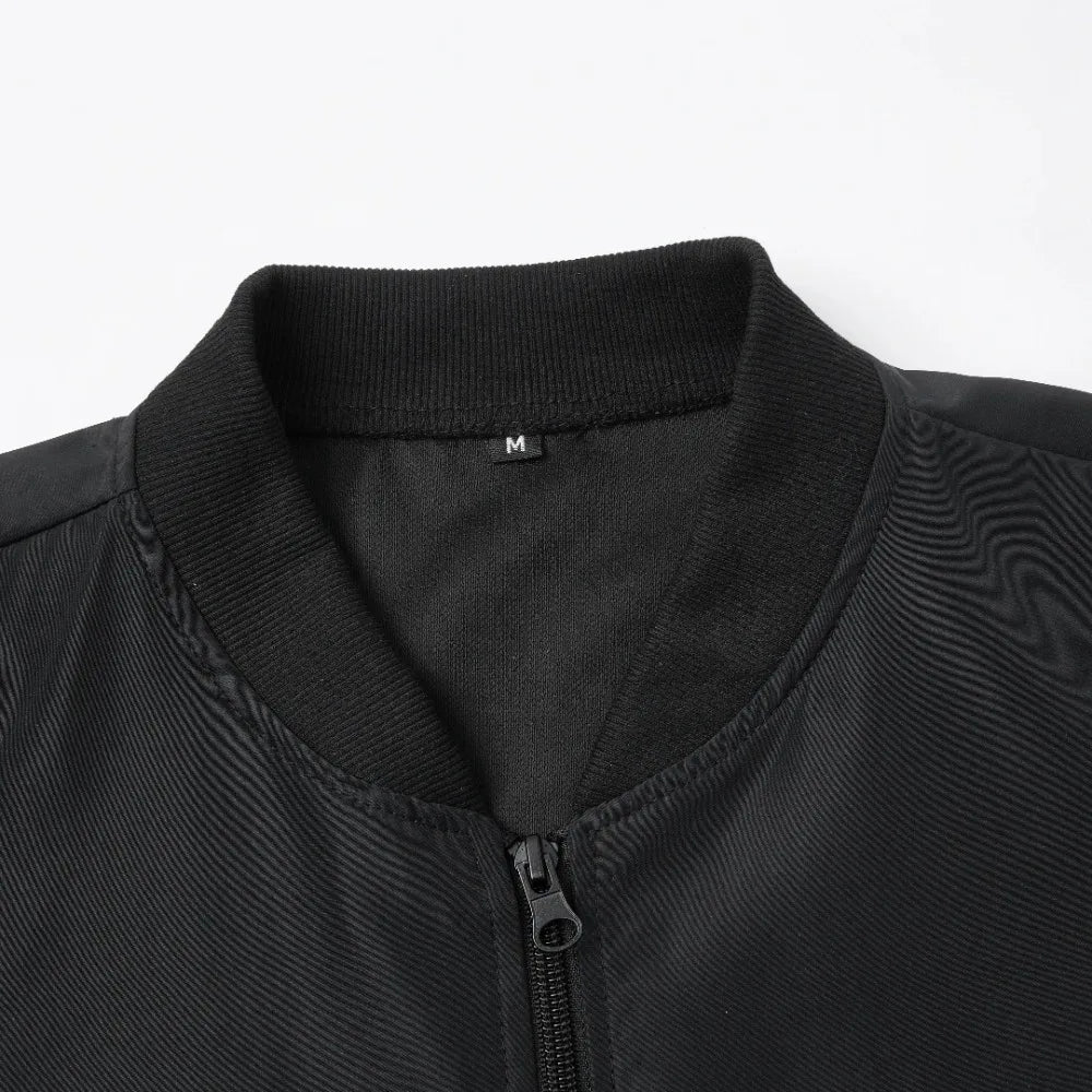 1pcs Spring and Autumn New Baseball Collar Short Loose  Jacket Men's Business Casual Thin Coat Trend