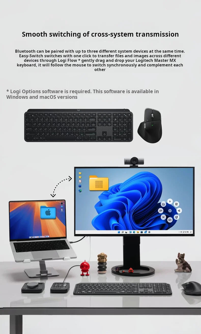Logitech MX Master 4 Wireless Bluetooth Mouse, Silent Office Mouse, Upgraded Graphite Black w/ Wireless Receiver
