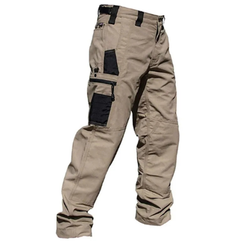 Men's Casual Tactical Pants Multi Pockets Work Trousers Male Outwear Straight Autumn Cargo Pants Spring Wear-resistant Trousers