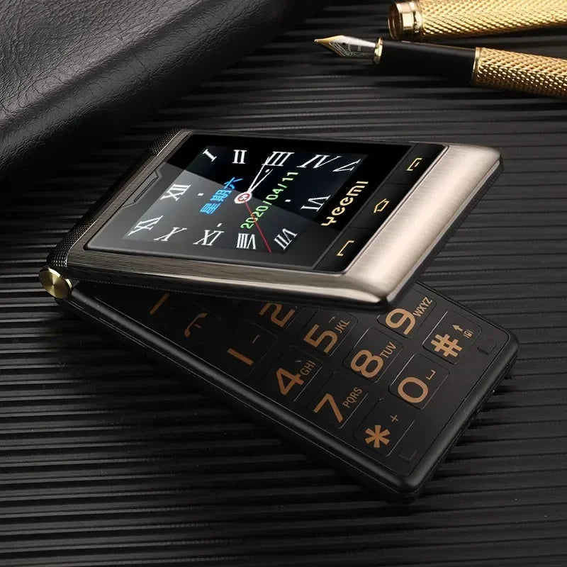 YeeMI G10 4G Rugged Feature Phone Big Button Full Band Flip Phone Dual SIM Dual Screen 1800mAh Big Battery Cellphone For Elderly