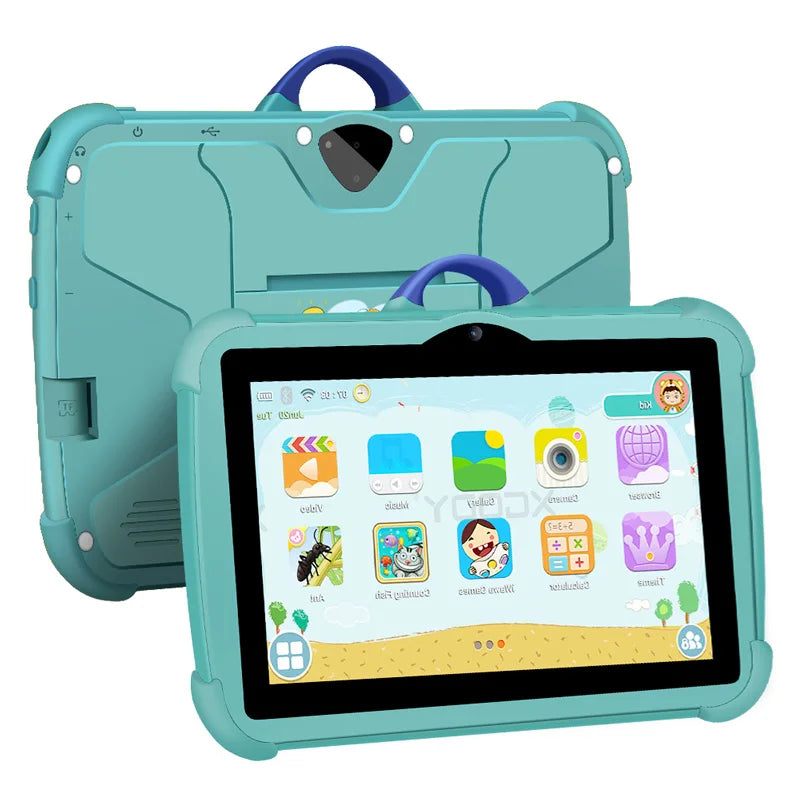 New 7 Inch 5G WiFi Kids Tablet For Study Education Quad Core 4GB RAM 64GB ROM WiFi Tablets With Portable Case For Children Gifts