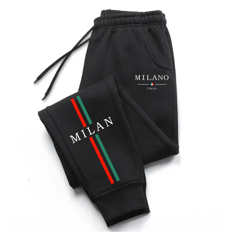 Fashion Print 2026 Spring Summer Men's Sweatpants Versatile Gym Comfort Soft Sports Casual Trousers Drawstring Hot Sales Jogging