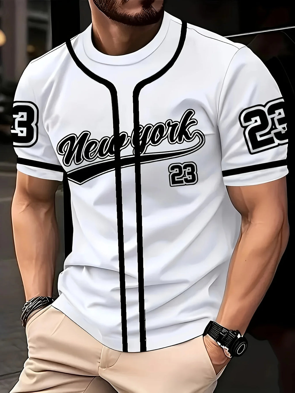 New 3D Digital 23 digital print sporty casual fashionable soft comfortable and lightweight men's T-shirt for summer 2025