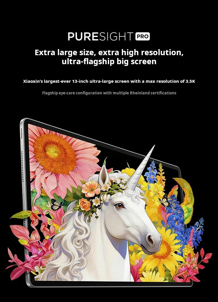 Lenovo Xiaoxin Pro GT 13" Tablet, 3.5K Ultra HD Eye-Care Display 12000mAh Long Battery Life Snapdragon 8 Elite High Performan