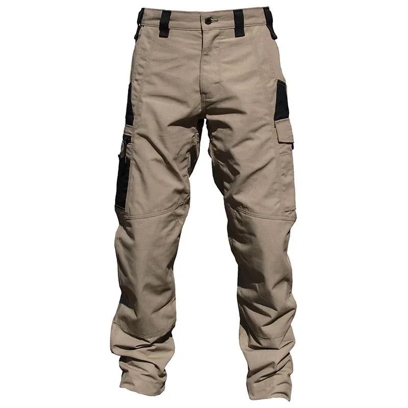 Men's Casual Tactical Pants Multi Pockets Work Trousers Male Outwear Straight Autumn Cargo Pants Spring Wear-resistant Trousers