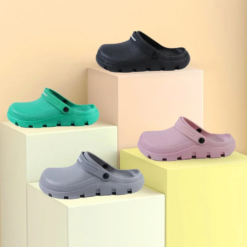 New Men Women EVA Chef Shoes Non-slip Waterproof Oil-proof Shoes Comfortable Workers Slippers Outdoor Fishing Shoes