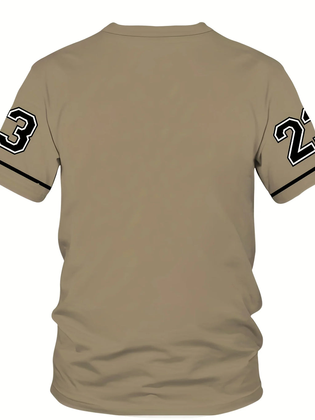 New 3D Digital 23 digital print sporty casual fashionable soft comfortable and lightweight men's T-shirt for summer 2025