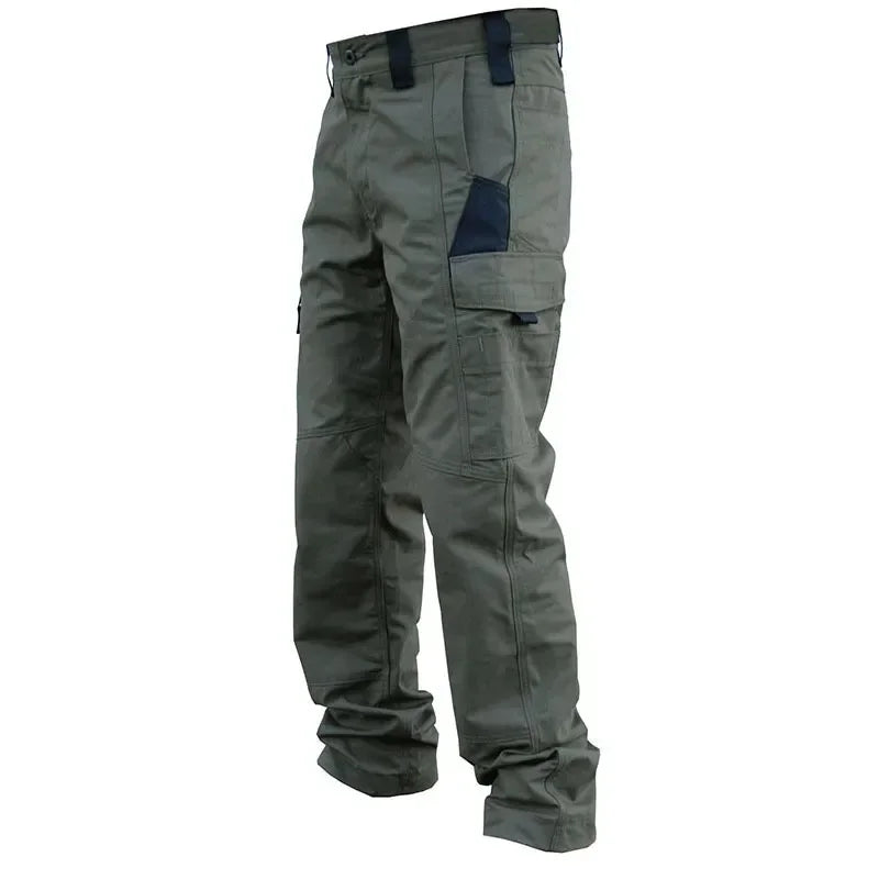 Men's Casual Tactical Pants Multi Pockets Work Trousers Male Outwear Straight Autumn Cargo Pants Spring Wear-resistant Trousers