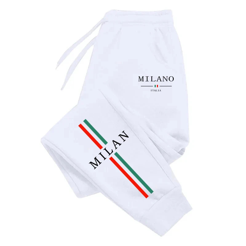 Fashion Print 2026 Spring Summer Men's Sweatpants Versatile Gym Comfort Soft Sports Casual Trousers Drawstring Hot Sales Jogging
