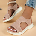 Women Summer Shoes 2025 New Mesh Fish Platform Sandals Women's Open Toe Wedge Sandals Ladies Light Casual Shoes Zapatillas Muje