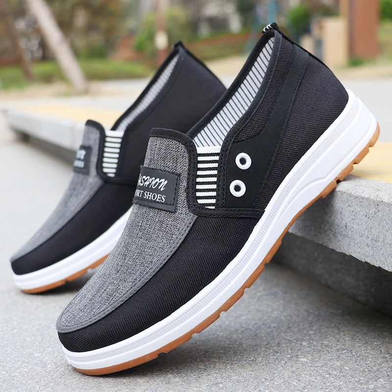 Men's Fashionable Solid Knitted Running Shoes - Lightweight, Breathable, and Non-Slip - Perfect Sports Shoes for Outdoor Adventures