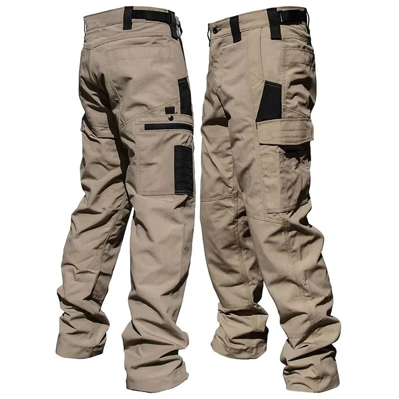 Men's Casual Tactical Pants Multi Pockets Work Trousers Male Outwear Straight Autumn Cargo Pants Spring Wear-resistant Trousers