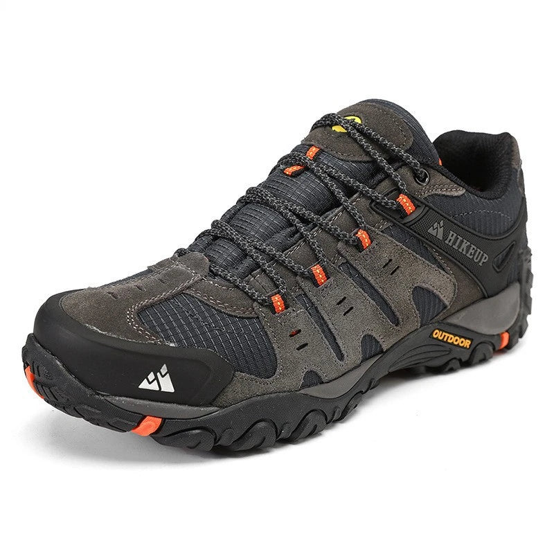 Running Shoes Summer Sports Men's Shoes Spring and Autumn Breathable Casual Walking Shoes Lace-Up Lightweight Solid Color