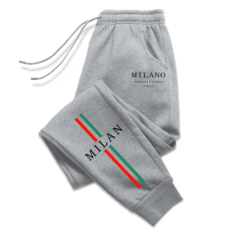 Fashion Print 2026 Spring Summer Men's Sweatpants Versatile Gym Comfort Soft Sports Casual Trousers Drawstring Hot Sales Jogging