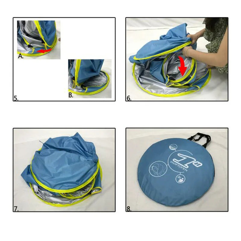 Baby Beach Tent Portable Shade Pool UV Protection Sun Shelter For Infant Outdoor Toys Child Swimming Pool Play House Tent Toys