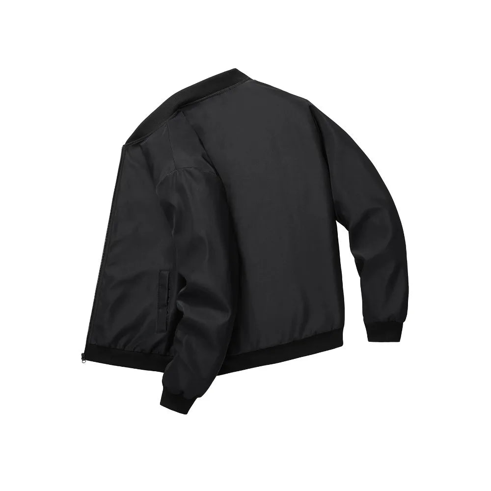 1pcs Spring and Autumn New Baseball Collar Short Loose  Jacket Men's Business Casual Thin Coat Trend