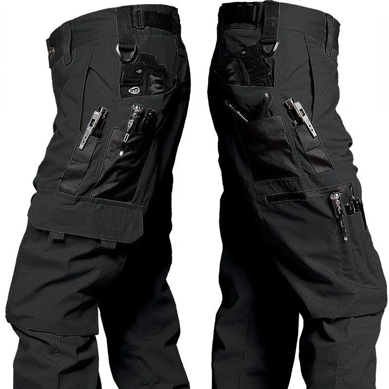 Men's Casual Tactical Pants Multi Pockets Work Trousers Male Outwear Straight Autumn Cargo Pants Spring Wear-resistant Trousers