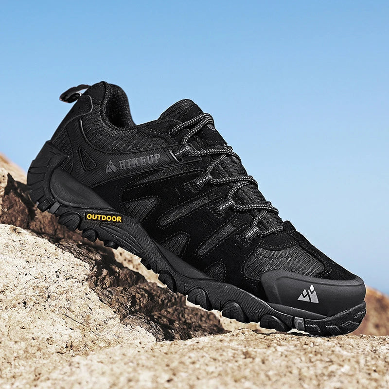 Running Shoes Summer Sports Men's Shoes Spring and Autumn Breathable Casual Walking Shoes Lace-Up Lightweight Solid Color