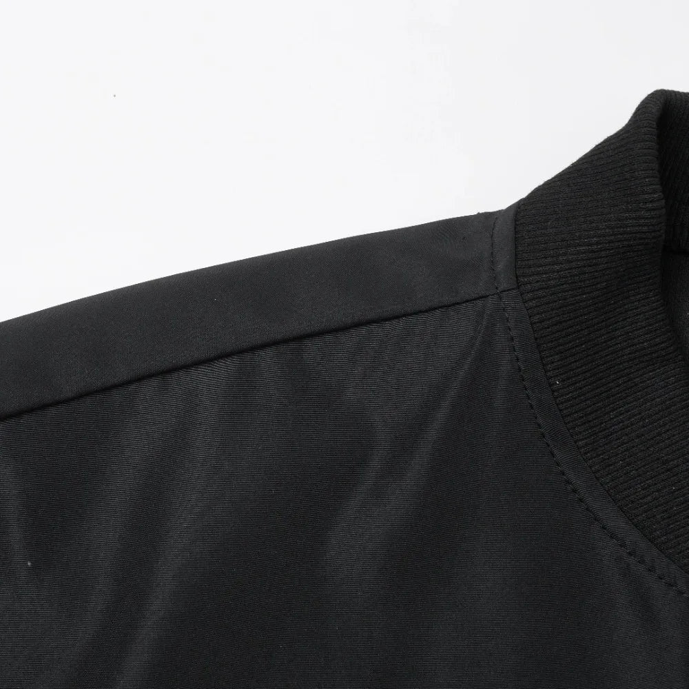 1pcs Spring and Autumn New Baseball Collar Short Loose  Jacket Men's Business Casual Thin Coat Trend