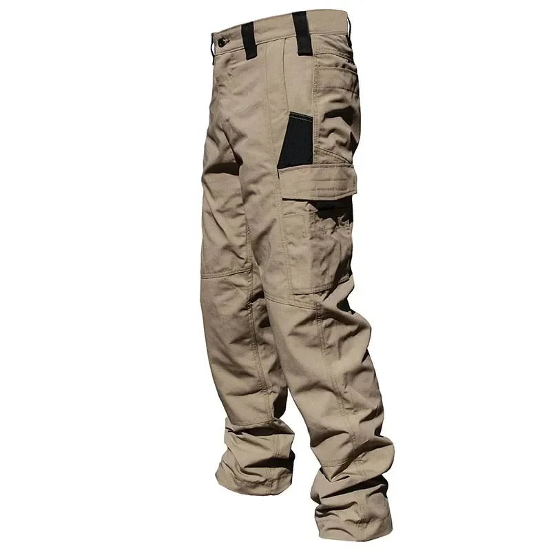 Men's Casual Tactical Pants Multi Pockets Work Trousers Male Outwear Straight Autumn Cargo Pants Spring Wear-resistant Trousers