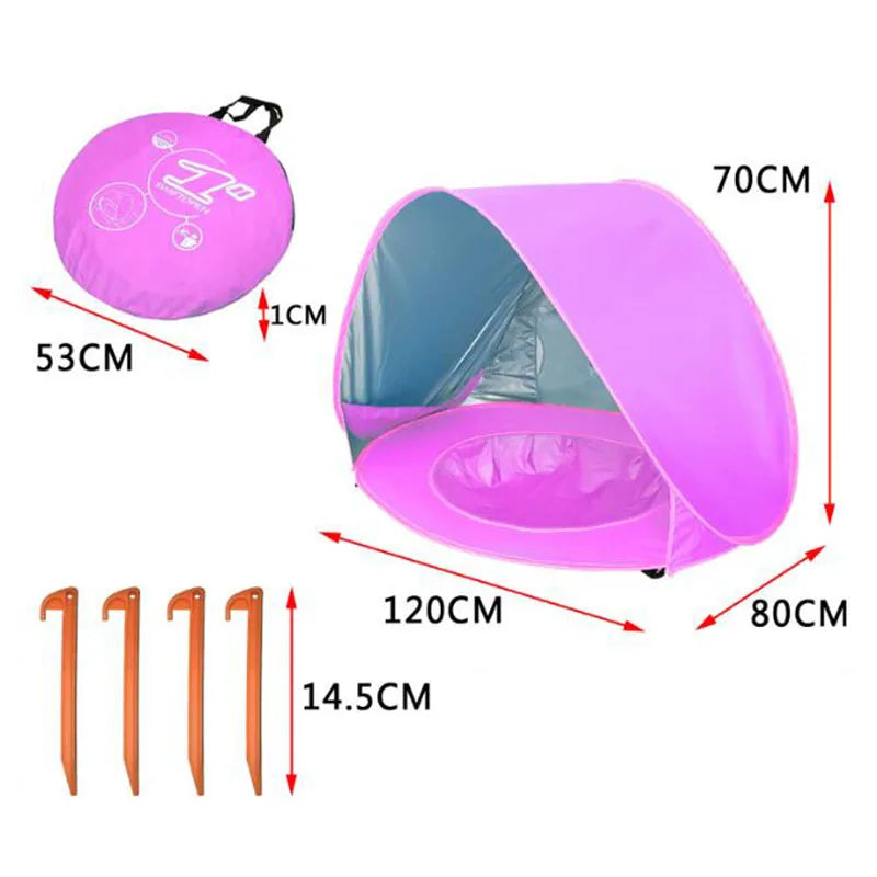 Baby Beach Tent Portable Shade Pool UV Protection Sun Shelter For Infant Outdoor Toys Child Swimming Pool Play House Tent Toys